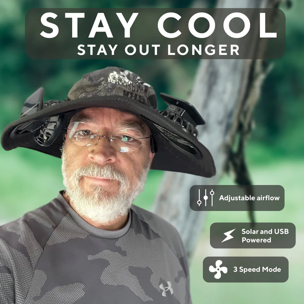 VoltCap Co ™ Ultralight Solar Fan Hat