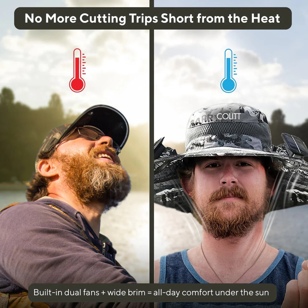 VoltCap Co ™ Ultralight Solar Fan Hat